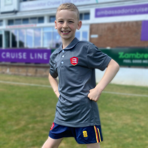Essex Junior Charcoal Polo