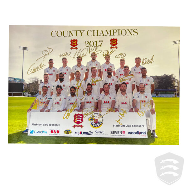 Essex 2017 Champions Signed Team Poster