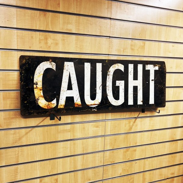 Essex Official Scoreboard Sign - CAUGHT / RUN OUT