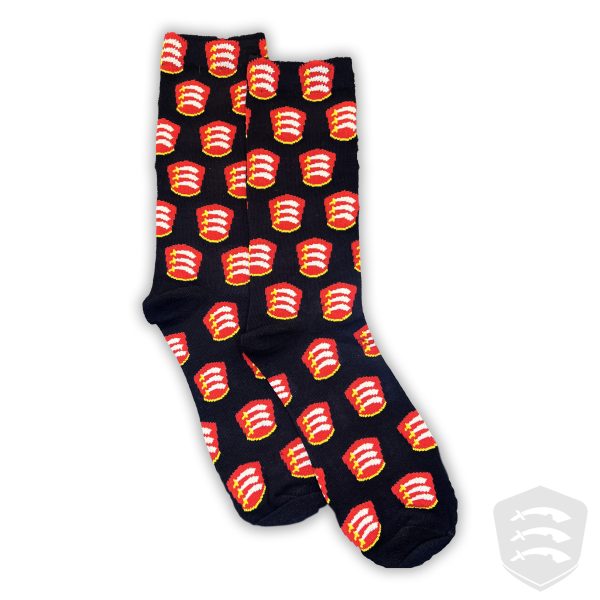 Essex Cricket Casual Socks - Coloured Crest Design