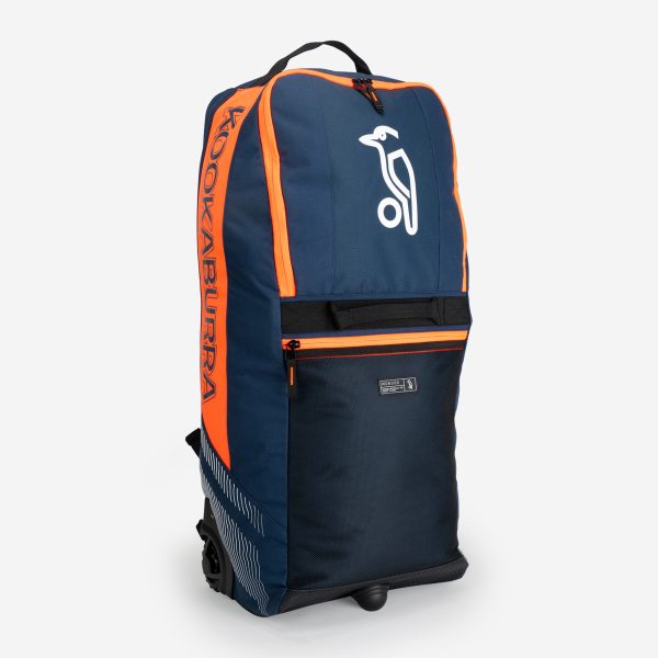 Kookaburra WD6000 Wheelie Duffle Bag - Navy & Orange