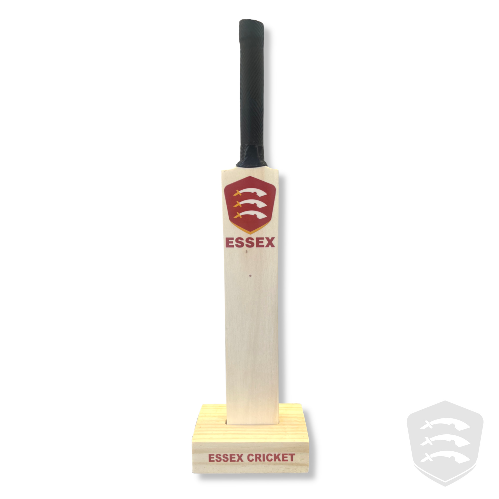 Essex Cricket Mini Signature Bat & Stand - Image 1
